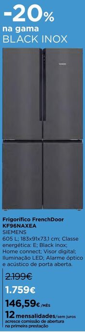 El Corte Inglés Frigorífico siemens promoção