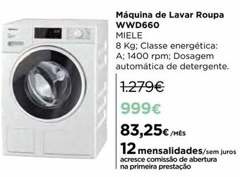 El Corte Inglés Máquina lavar roupa miele promoção