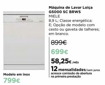El Corte Inglés Lava louças miele promoção