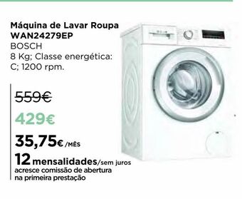 El Corte Inglés Máquina lavar roupa bosch promoção