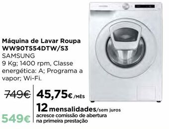 El Corte Inglés Máquina lavar roupa samsung promoção