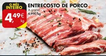 Pingo Doce Entrecosto de Porco promoção