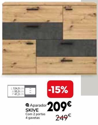 Conforama Aparador sala de estar promoção