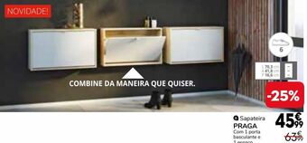 Conforama Sapateira abatível promoção