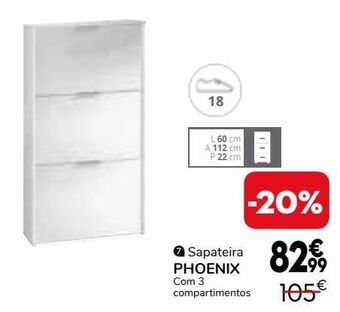 Conforama Sapateira abatível promoção