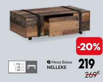 Conforama Mesa baixa promoção