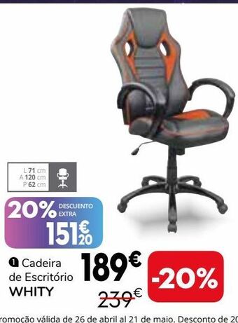 Conforama Cadeira giratória promoção