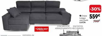 Conforama Chaise longue promoção