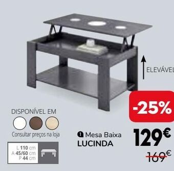 Conforama Mesa baixa promoção