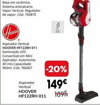 Conforama Aspirador vertical hoover promoção
