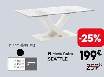 Conforama Mesa baixa promoção
