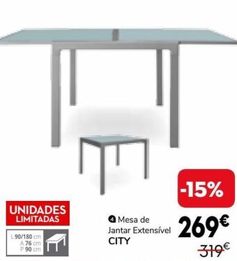 Conforama Mesa extensível promoção