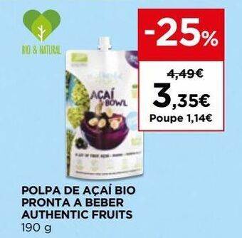 El Corte Inglés Polpa de frutas promoção