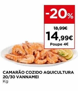 El Corte Inglés Camarão cozido promoção
