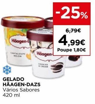El Corte Inglés Gelados häagen-dazs promoção