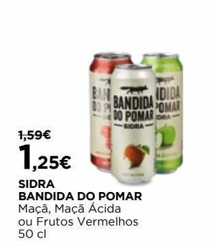 El Corte Inglés Sidra bandida do pomar promoção