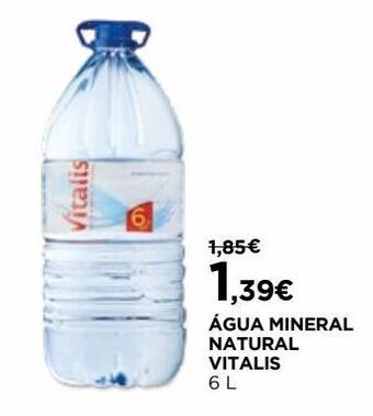 El Corte Inglés Água vitalis promoção