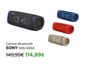 El Corte Inglés Coluna bluetooth sony promoção