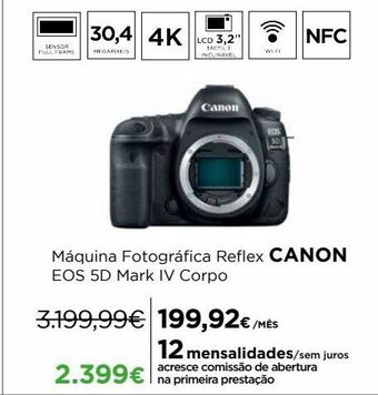 El Corte Inglés Câmera reflex canon promoção