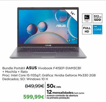 El Corte Inglés Notebook asus promoção