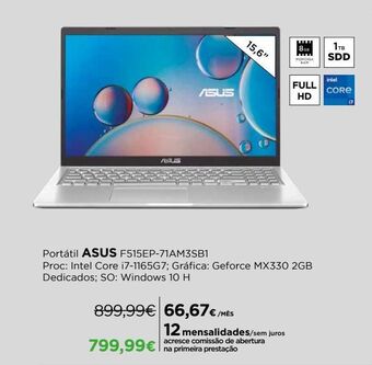 El Corte Inglés Notebook asus promoção
