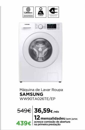 El Corte Inglés Máquina lavar roupa samsung promoção