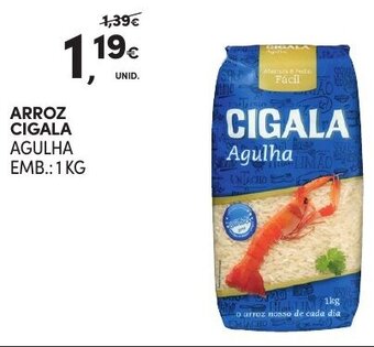 Continente Arroz Cigala 1kg promoção