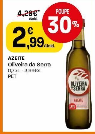 Intermarché Azeite extravirgem oliveira da serra promoção