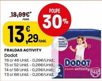 Intermarché Fraldas dodot promoção