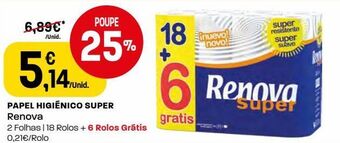 Papel higiênico renova