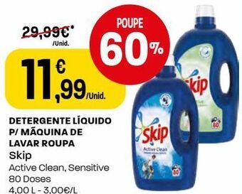 Intermarché Detergente líquido skip promoção