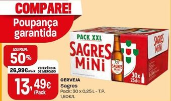 Intermarché Cerveja sagres mini promoção