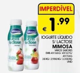 Meu Super Iogurte sem lactose mimosa promoção