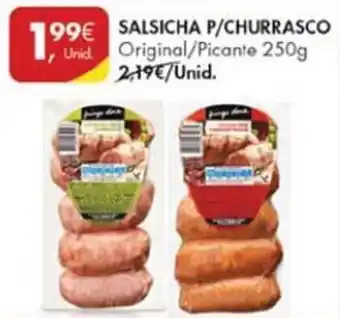 Pingo Doce Pingo Doce Salsicha p/Churrasco 250g promoção