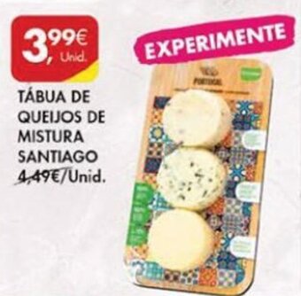 Pingo Doce Tábua de Queijos de Mistura Santiago promoção