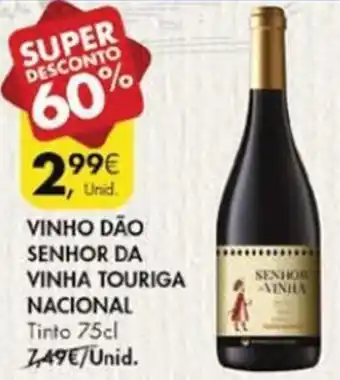 Pingo Doce Vinho Dão Senhor da Vinha Touriga Nacional 75cl promoção