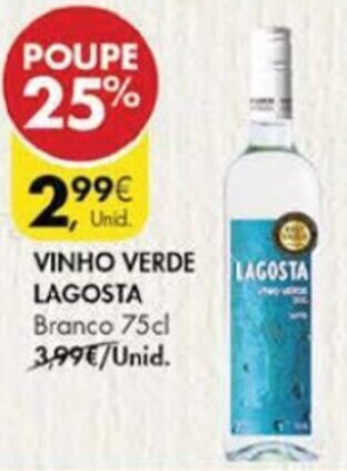 Pingo Doce Vinho Verde Lagosta 75cl promoção