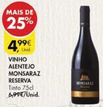 Pingo Doce Vinho Alentejo Monsaraz Reserva 75cl promoção