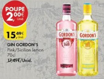 Pingo Doce Gin Gordon's 70cl promoção