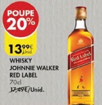Pingo Doce Whisky Johnnie Walker Red Label 70cl promoção