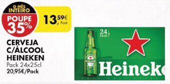 Pingo Doce Cerveja c/Álcool Heineken 24 x 25cl promoção