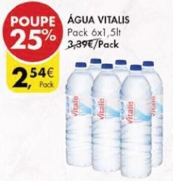 Pingo Doce Água Vitalis 6 x 1,5lt promoção