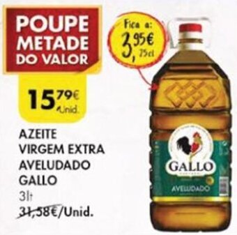 Pingo Doce Azeite Virgem Extra Aveludado Gallo 3lt promoção