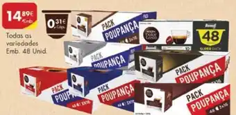 Pingo Doce Nescafé Dolce Gusto Cápsulas de Máquina Poupança 48 unid. promoção