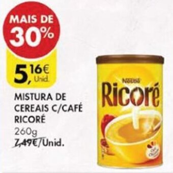 Pingo Doce Mistura de Cereais c/Café Nescafé Ricoré 260g promoção