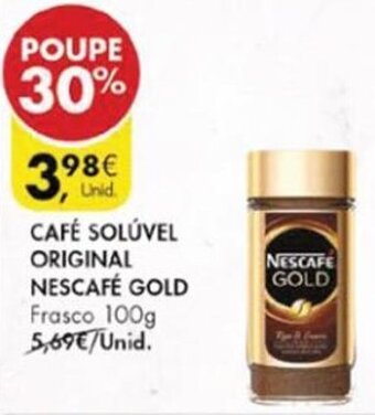 Pingo Doce Café Solúvel Original Nescafé Gold 100g promoção
