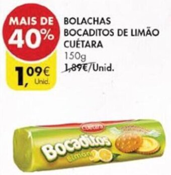 Pingo Doce Bolachas Bocaditos de Limão Cuétara 150g promoção