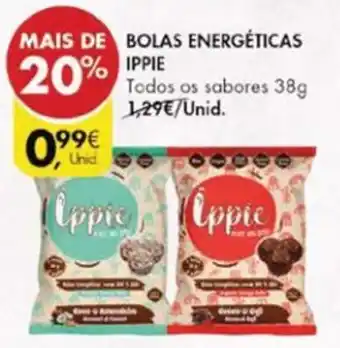 Pingo Doce Bolas Energéticas Ippie 38g promoção