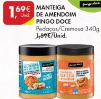 Manteiga de Amendoim Pingo Doce 340g