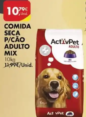 Pingo Doce Comida Seca p/Cão Adulto Mix ActivPet 10kg promoção